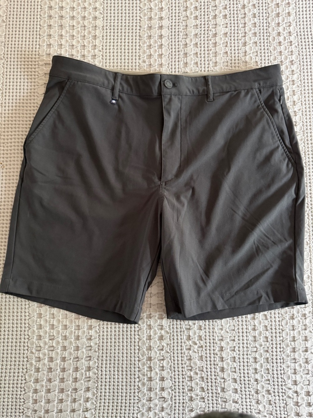 Men's Flat Front Shorts - Charcoal Gray 36